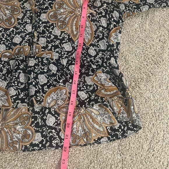 A.L.C Lox Neutral Printed Silk Top Size 4 - Picture 9 of 9